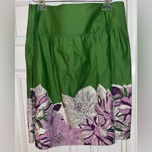 AT LOFT Green Skirt, Size 14